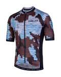 NALINI Cycling short sleeve jersey - AIS CROSS 2.0 MTB - blue/brown