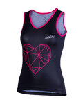 NALINI Cycling sleeveless jersey - AIS BRILLANTE 2.0 LA - black/pink