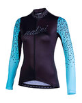 NALINI Cycling winter long sleeve jersey - AIS LW 2.0 LADY SMR - black/blue