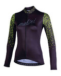 NALINI Cycling winter long sleeve jersey - AIS LW 2.0 LADY SMR - black/yellow