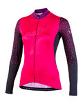 NALINI Cycling winter long sleeve jersey - AIS LW 2.0 LADY SMR - pink/black