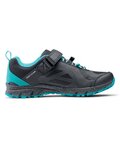 NORTHWAVE Cycling shoes - ESCAPE EVO LADY - black/turquoise