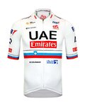 PISSEI Cycling short sleeve jersey - UAE TEAM EMIRATES SLOVENIAN 2024 - white/red