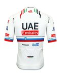PISSEI Cycling short sleeve jersey - UAE TEAM EMIRATES SLOVENIAN 2024 - white/red