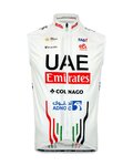 PISSEI Cycling gilet - UAE TEAM EMIRATES 2024 - white