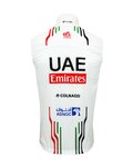 PISSEI Cycling gilet - UAE TEAM EMIRATES 2024 - white