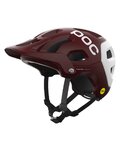 POC Cycling helmet - TECTAL RACE MIPS - bordeaux/white