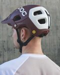 POC Cycling helmet - TECTAL RACE MIPS - bordeaux/white