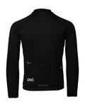 POC Cycling winter long sleeve jersey - THERMAL LITE  - black
