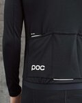 POC Cycling winter long sleeve jersey - THERMAL LITE  - black