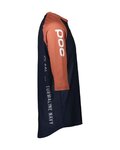POC Cycling short sleeve jersey - MTB PURE 3/4 - blue/orange
