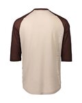 POC Cycling short sleeve jersey - MTB PURE 3/4 - brown/beige