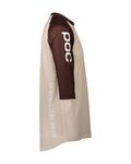 POC Cycling short sleeve jersey - MTB PURE 3/4 - brown/beige