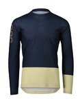 POC Cycling summer long sleeve jersey - MTB PURE - green/blue