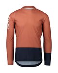 POC Cycling summer long sleeve jersey - MTB PURE - orange/blue