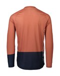 POC Cycling summer long sleeve jersey - MTB PURE - orange/blue
