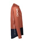POC Cycling summer long sleeve jersey - MTB PURE - orange/blue