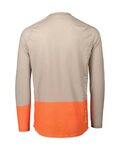 POC Cycling summer long sleeve jersey - MTB PURE - brown/orange