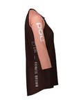 POC Cycling short sleeve jersey - MTB PURE 3/4 LADY - brown/pink