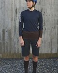 POC Cycling summer long sleeve jersey - MTB PURE LADY - brown/blue