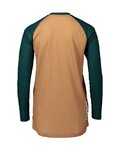 POC Cycling summer long sleeve jersey - MTB PURE LADY - green/brown