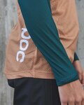 POC Cycling summer long sleeve jersey - MTB PURE LADY - green/brown