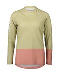 POC Cycling summer long sleeve jersey - MTB PURE LADY - beige/pink