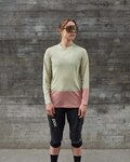 POC Cycling summer long sleeve jersey - MTB PURE LADY - beige/pink