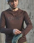 POC Cycling summer long sleeve jersey - REFORM ENDURO LADY - brown