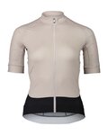 POC Cycling short sleeve jersey - ESSENTIAL ROAD LADY - black/beige