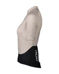 POC Cycling short sleeve jersey - ESSENTIAL ROAD LADY - black/beige