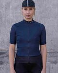POC Cycling short sleeve jersey - ESSENTIAL ROAD LADY - black/blue