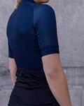 POC Cycling short sleeve jersey - ESSENTIAL ROAD LADY - black/blue
