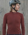 POC Cycling winter long sleeve jersey - AMBIENT THERMAL LADY - bordeaux