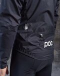 POC Cycling rain jacket - HAVEN RAIN - black