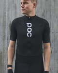 POC Cycling short sleeve jersey - ESSENTIAL ROAD LOGO - black