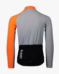 POC Cycling winter long sleeve jersey - ESSENTIAL ROAD MID - black/orange/grey