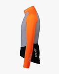 POC Cycling winter long sleeve jersey - ESSENTIAL ROAD MID - black/orange/grey