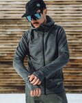 POC hoodie - MERINO ZIP HOOD - grey