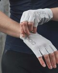 POC Cycling fingerless gloves - AGILE - white/grey