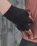 POC Cycling fingerless gloves - AGILE - black