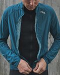 POC Cycling windproof jacket - PRO THERMAL - blue