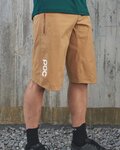 POC Cycling shorts without bib - BASTION - brown
