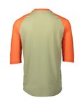 POC Cycling short sleeve jersey - MTB PURE 3/4 - green/orange
