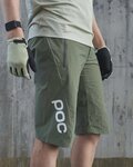 POC Cycling shorts without bib - ESSENTIAL ENDURO - green