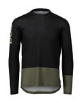 POC Cycling summer long sleeve jersey - MTB PURE - green/black