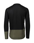 POC Cycling summer long sleeve jersey - MTB PURE - green/black