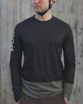 POC Cycling summer long sleeve jersey - MTB PURE - green/black