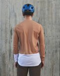 POC Cycling summer long sleeve jersey - MTB PURE - white/brown
