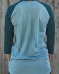 POC Cycling short sleeve jersey - MTB PURE 3/4 LADY - blue/light blue